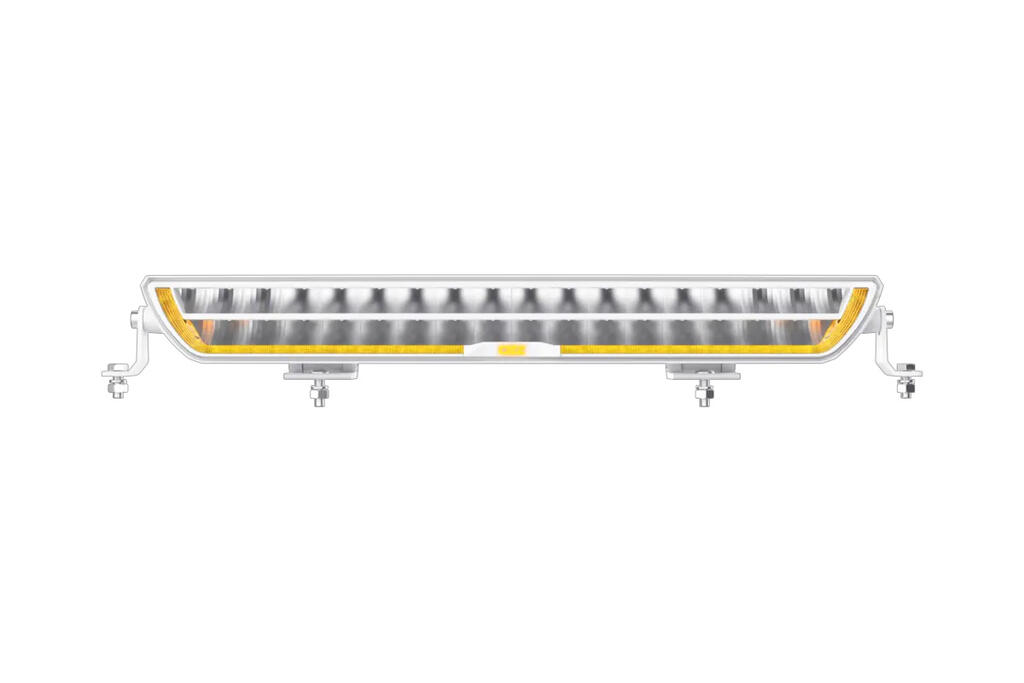 OZZ DRB1 P20″ fjernlys kurvet – Dobbel ledbar m/pos.lys Hvitt hus