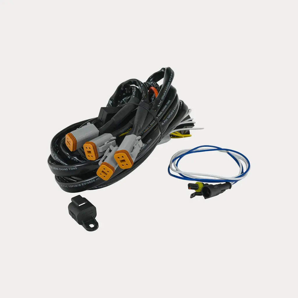 OZZ Kabelsett m/4 stk DT 4-pin Universal – 4x 4pin DT 80A rele sikringsholder