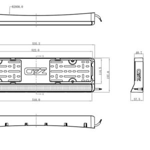 OZZ LP1 Fjernlys ledbar m/skilthoder – HVIT