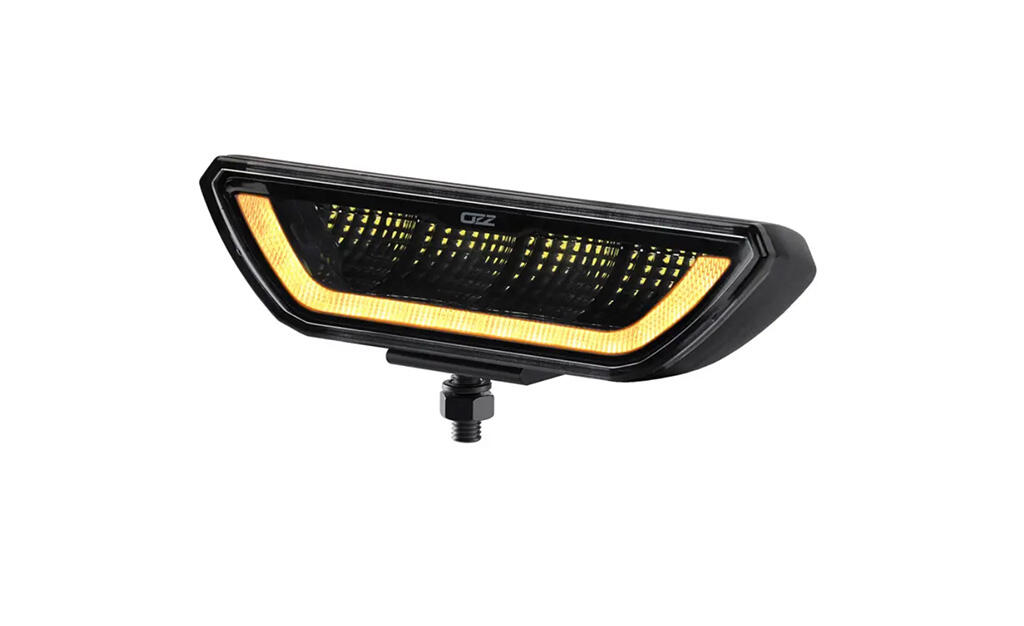 OZZ Ryggelys Led m/varsellys – AR/R65-godkjent Sort hus