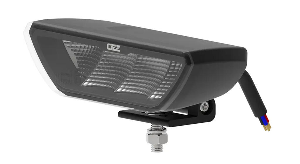 OZZ Ryggelys Led m/varsellys – AR/R65-godkjent Sort hus