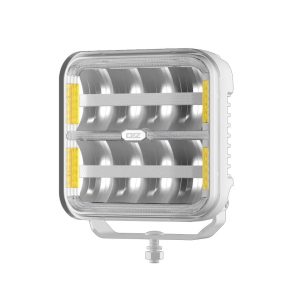 OZZ SQR 7″ fjernlys 178mm (Hvit hus) – med park- og varsellys, 14000 lumen