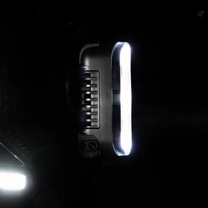 OZZ SQR 7″ fjernlys 178mm (Hvit hus) – med park- og varsellys, 14000 lumen