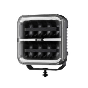 OZZ SQR 7″ fjernlys 178mm (Sort hus) – med park- og varsellys, 14000 lumen