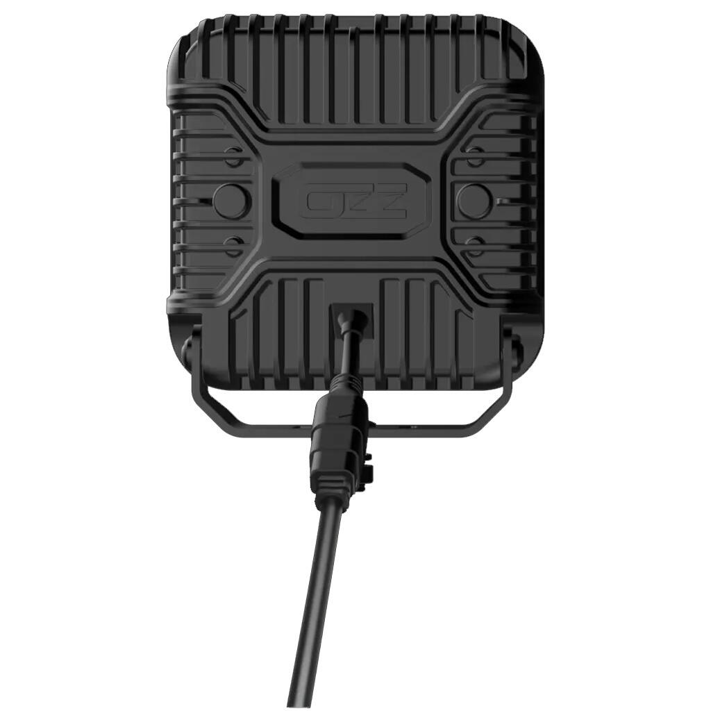OZZ SQR 7″ fjernlys 178mm (Sort hus) – med park- og varsellys, 14000 lumen
