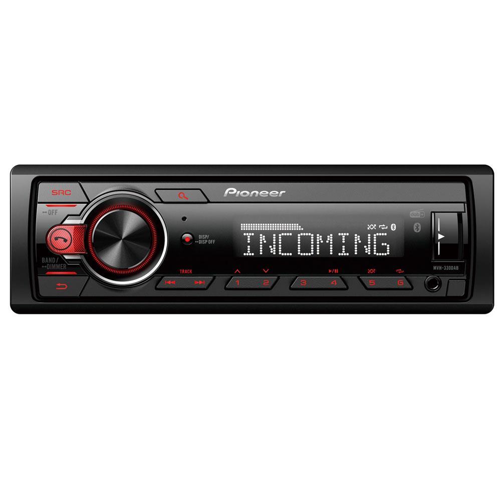 Pioneer MVH-330DAB – DAB+, BT, USB, AUX, shortbody