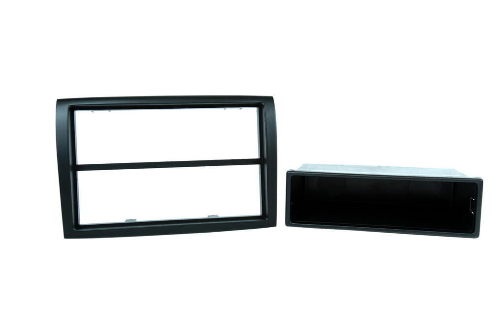 Radioramme FIAT Ducato 2x 1DIN – lomme inkl. (Sort)