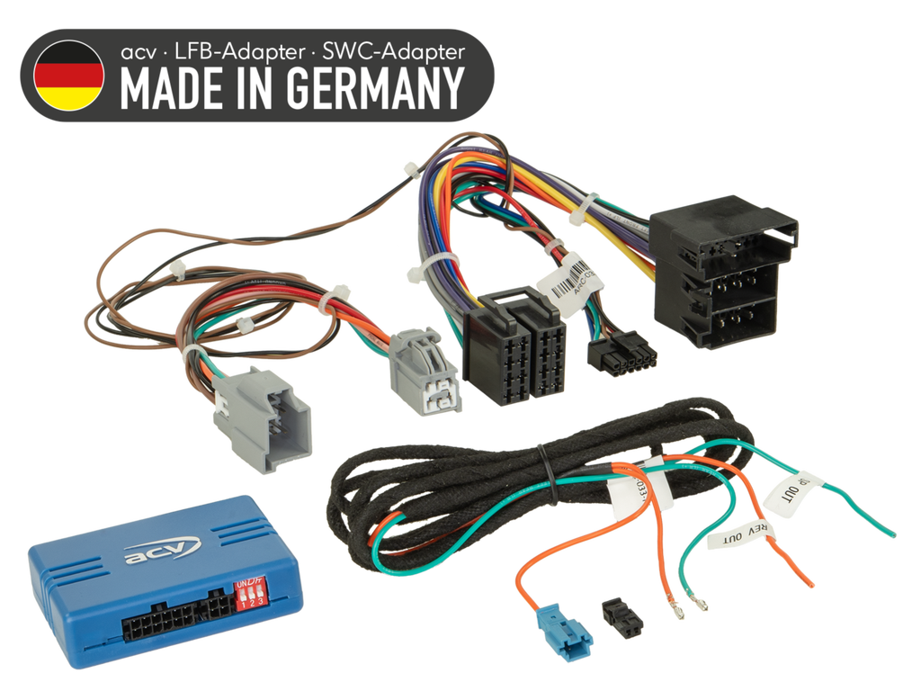 Rattadapter Fiat Ducato 21->24 – 04/2021-2024 ISO/telefon/speed/revers
