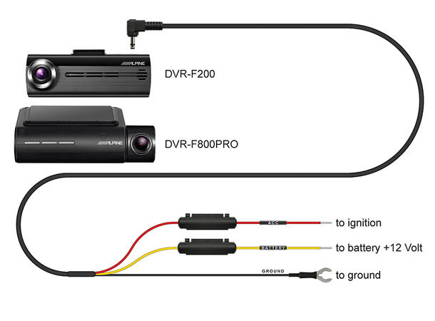 Reservedel Alpine DVR* – strømkabel