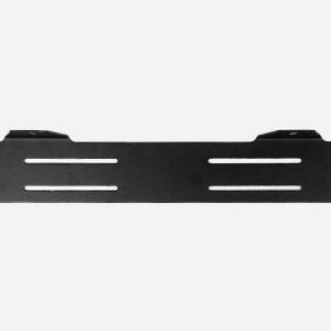 Skiltbrakett Rustfri – For to lamper. Sortlakkert.