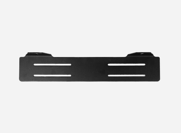 Skiltbrakett Rustfri – For to lamper. Sortlakkert.