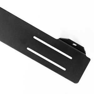 Skiltbrakett Rustfri – For to lamper. Sortlakkert.
