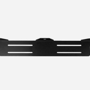 Skiltbrakett Rustfri – For tre lamper. Sortlakkert.