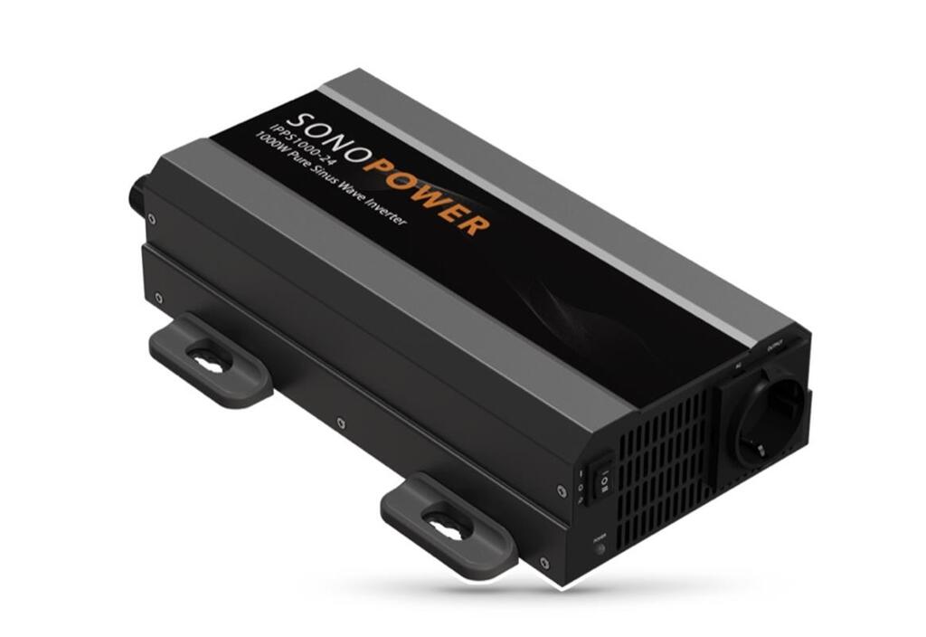 Sonopower strøminverter 1000W – Omformer, 24V->230, ren sinus kurve