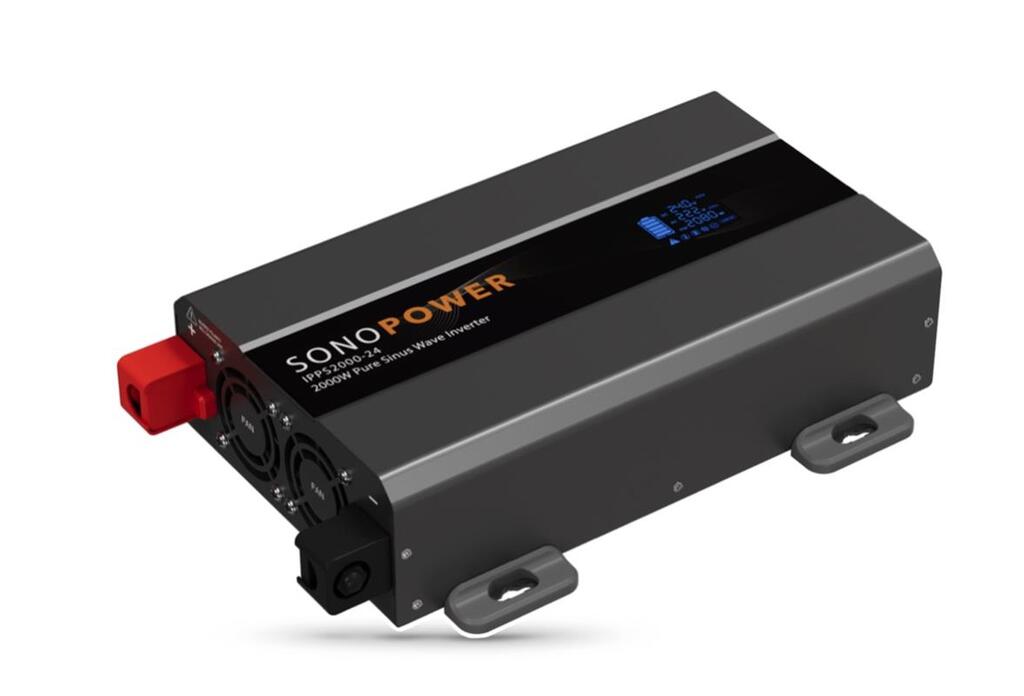 Sonopower strøminverter 2000W – Omformer, 24V->230, ren sinus kurve
