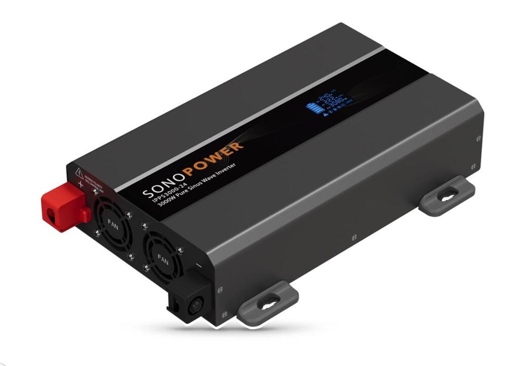 Sonopower strøminverter 3000W – Omformer, 24V->230, ren sinus kurve