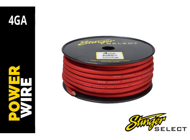 Stinger Select 4GA Rød strømkabel