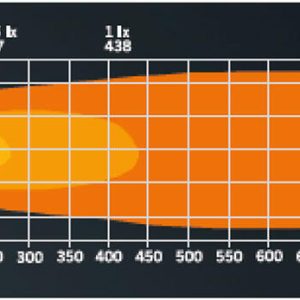 Strands LED-lys integrert i skiltholder – Oppgradert Nuuk E-line, 8100 lumen, 20″