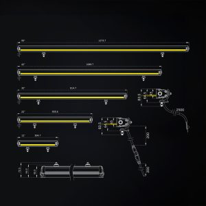 Strands SIBERIA XP SR ledbar – Enkel radet LED-bar på 12″, 3620 lumen