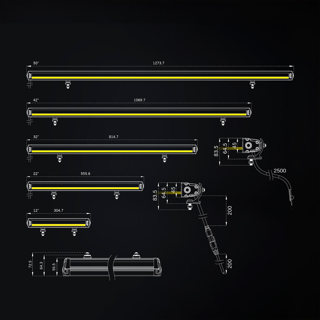 Strands SIBERIA XP SR ledbar – Enkel radet LED-bar på 12″, 3620 lumen