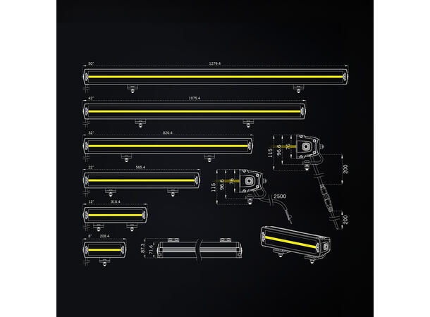 Strands Siberia XP DR 42″ LED-bar – Dobbel radet LED-bar på 42″, 25500 Lumen