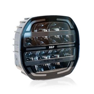 XG7 LED Fjernlys, Sort – Flerfarget parklys – hvit, gul og grønn.