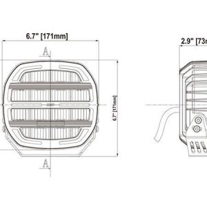 XG lyspakke med 2x XG7 – XBB Canbus, skiltplate og kabelsett.