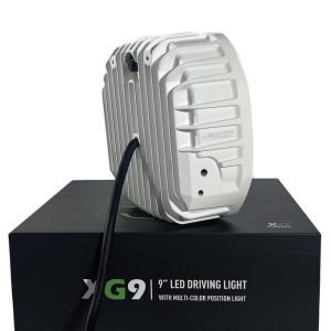 XG9 LED Fjernlys, Hvit – Flerfarget parklys – hvit, gul og grønn.