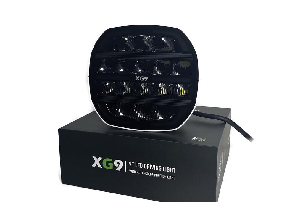 XG9 LED Fjernlys, Hvit – Flerfarget parklys – hvit, gul og grønn.