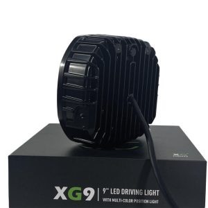 XG9 LED Fjernlys, Sort – Flerfarget parklys – hvit, gul og grønn.