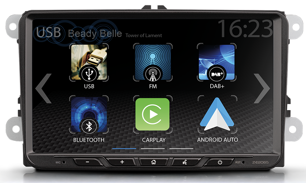 Zenec E>GO Z-E2065 – Plug & Play hovedenhet VW
