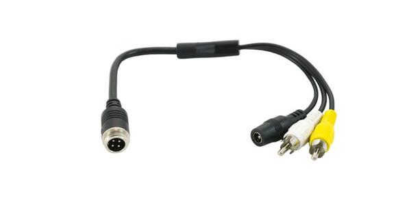 Overgangskabel fra 4 pin han til RCA han
