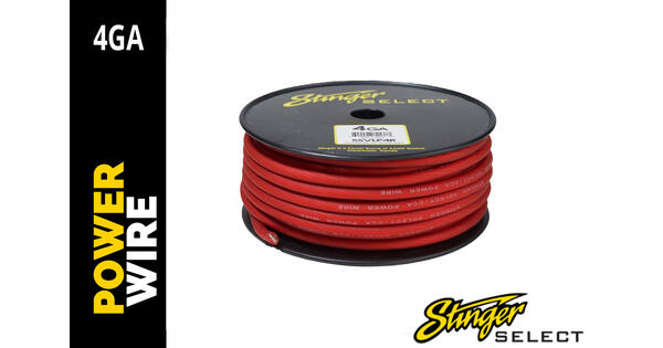Stinger Select 4GA Rød strømkabel