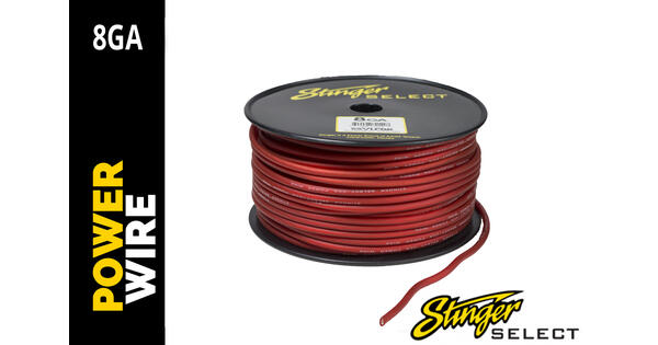 Stinger Select 8GA Rød strømkabel