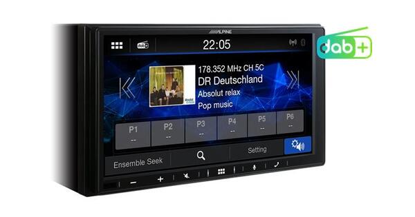 Alpine iLX-W690D multimedia inkl ramme