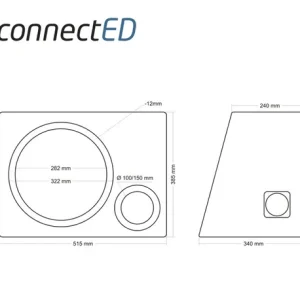 ConnectED 12″ basskasse