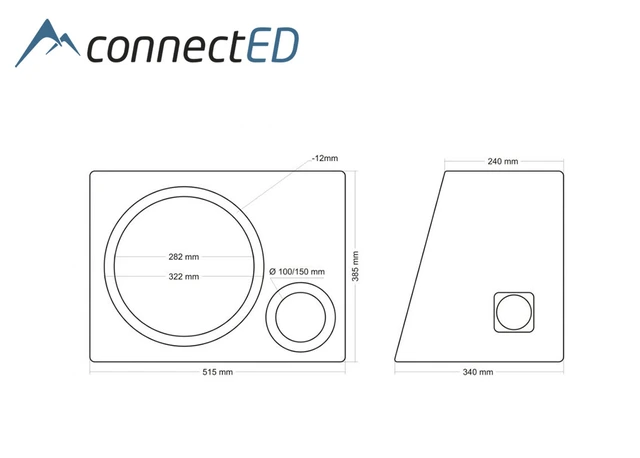 ConnectED 12″ basskasse