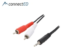 ConnectED Minijack til RCA-adapter Bulk