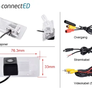 ConnectED Ryggekamera (skiltlys) (CVBS)