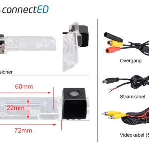 ConnectED Ryggekamera (skiltlys) (CVBS)