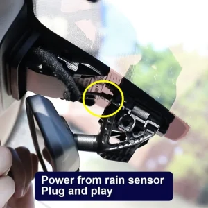 FITCAMX Integrert 4K Dashcam (foran+bak)