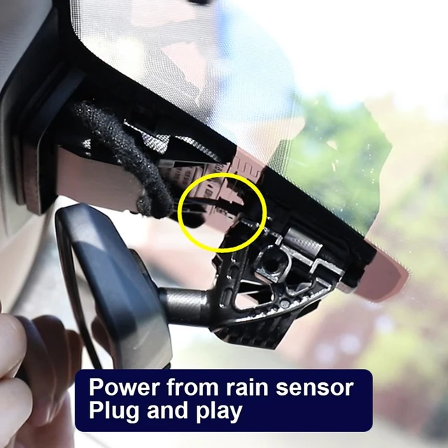 FITCAMX Integrert 4K Dashcam (foran+bak)