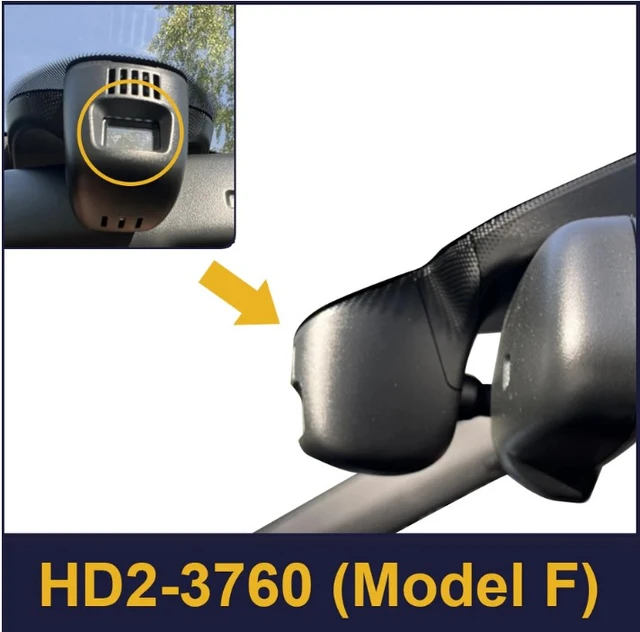 FITCAMX Integrert 4K Dashcam (foran+bak)