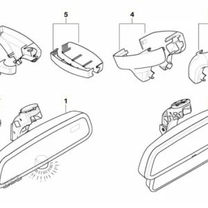 FITCAMX Integrert 4K Dashcam (foran+bak)