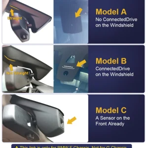 FITCAMX Integrert 4K Dashcam (foran)