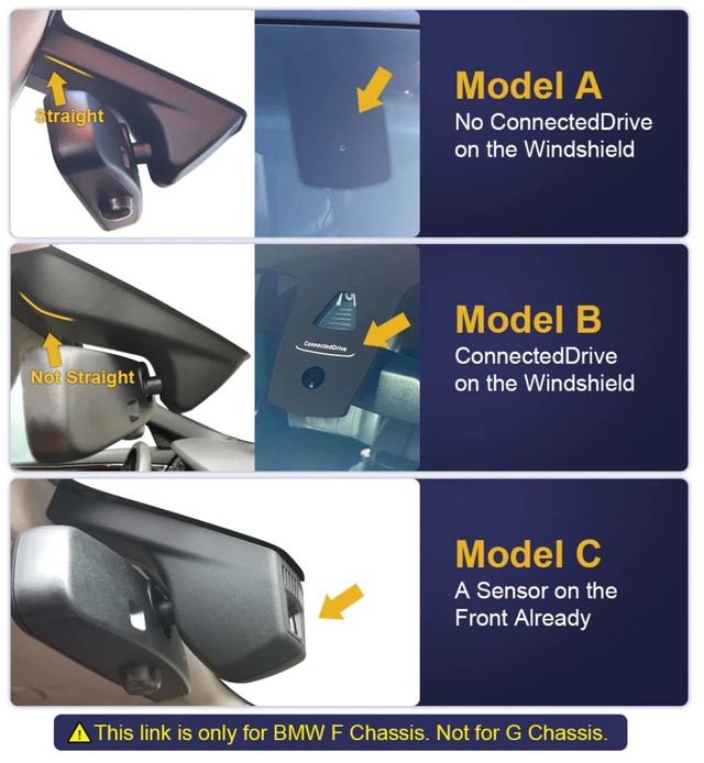 FITCAMX Integrert 4K Dashcam (foran)