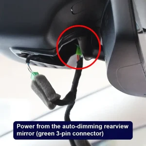 FITCAMX Integrert 4K Dashcam (foran)