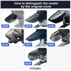 FITCAMX Integrert 4K Dashcam (foran+bak)