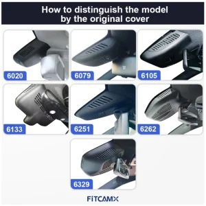 FITCAMX Integrert 4K Dashcam (foran)