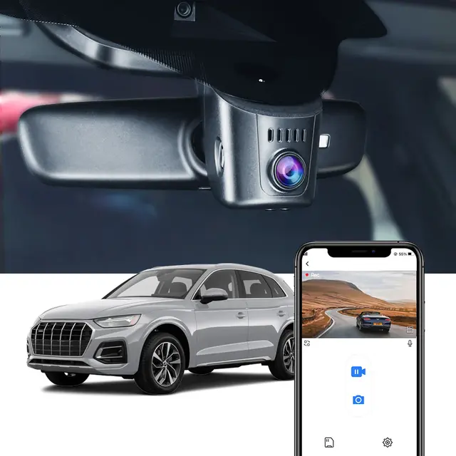 FITCAMX Integrert 4K Dashcam (foran)